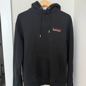 The Kooples Black Hoodie with Red Logo